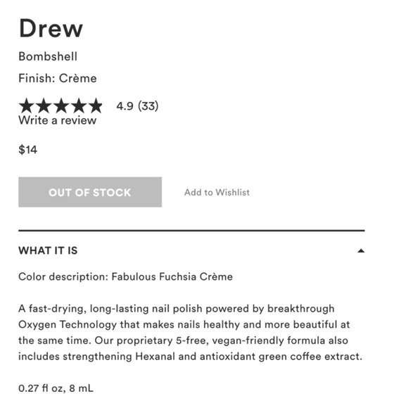 ⚡️RARE!⚡️ Julep Drew Bright Fuchsia Nail Polish - Picture 4 of 6